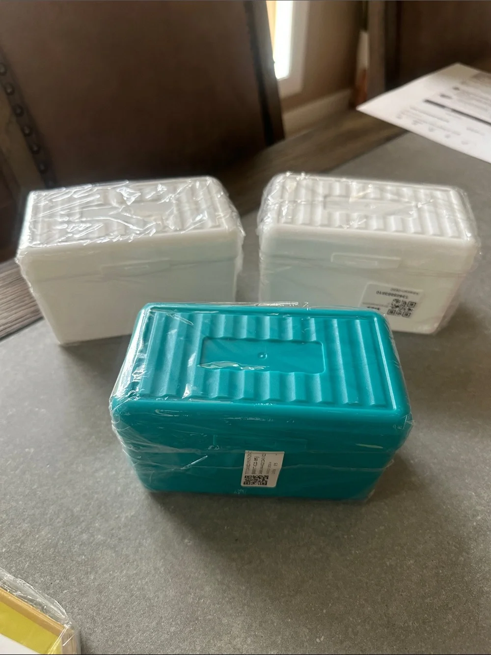3 NEW Plastic Index Card Holders - Compact Home Accent Organizer
